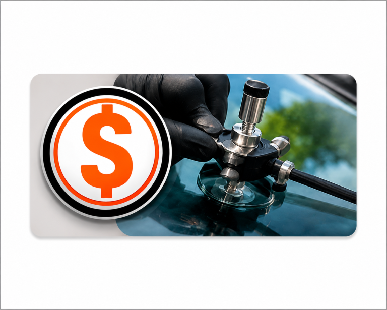 Fast mobile windshield chip and crack repair service