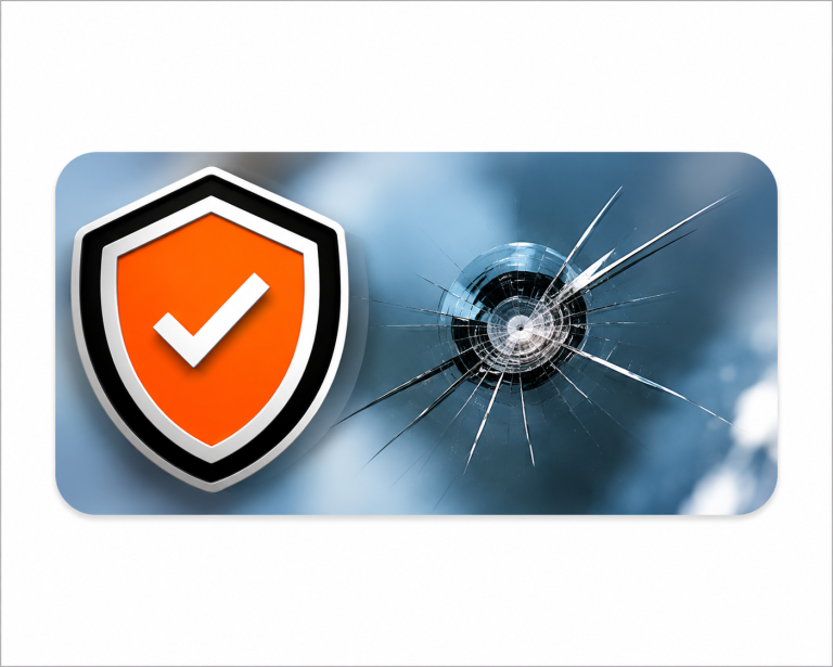 Windshield chip damage that can spread into a larger crack